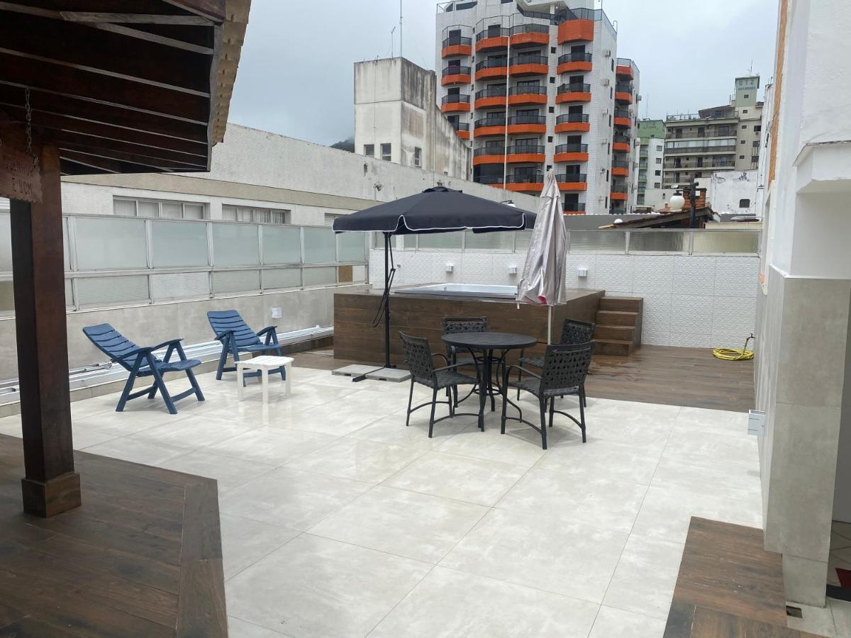 Cobertura Guaruja Apto Com Jacuzzi E Churrasqueira Exterior foto