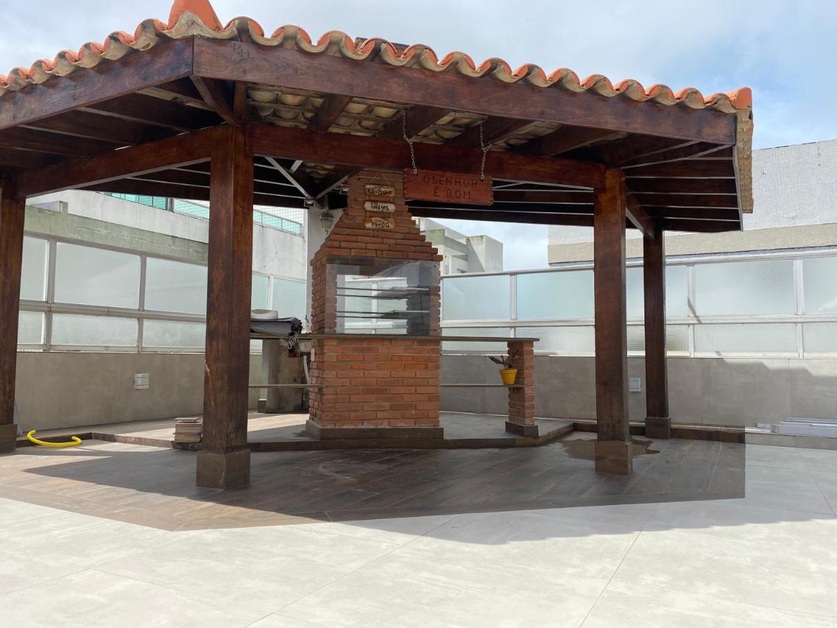 Cobertura Guaruja Apto Com Jacuzzi E Churrasqueira Exterior foto